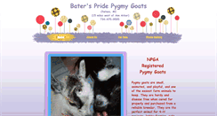 Desktop Screenshot of baterspridepygmys.com